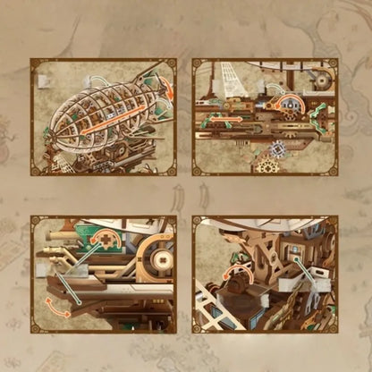 Rompecabezas de Madera 3D - Navegando en la Niebla