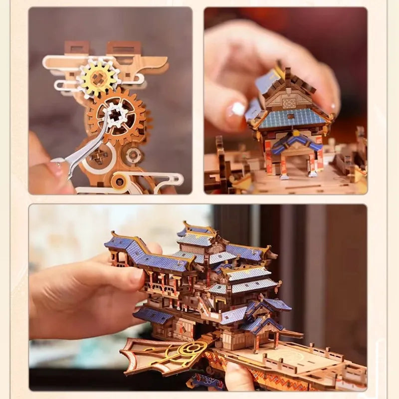 Puzzle de madera 3D - Viajero del viento