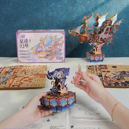 Rompecabezas de madera 3D - Galaxia mágica