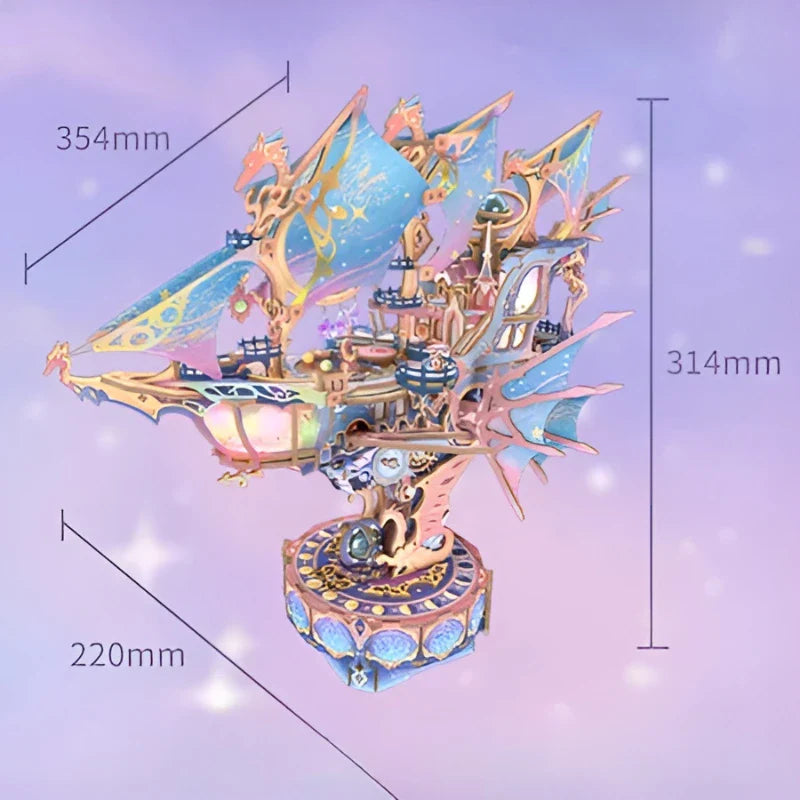 Rompecabezas de madera 3D - Galaxia mágica