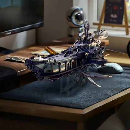 Puzzle de madera 3D - Arca de la ballena del universo