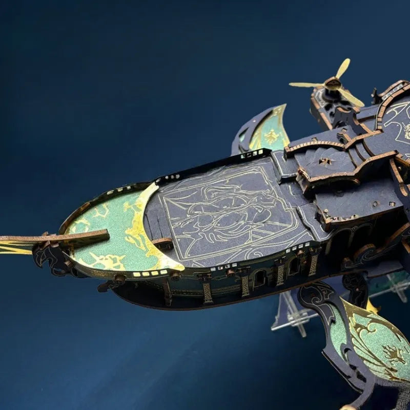 Puzzle de madera 3D - Arca de la ballena del universo