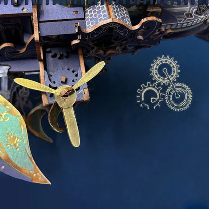 Puzzle de madera 3D - Arca de la ballena del universo