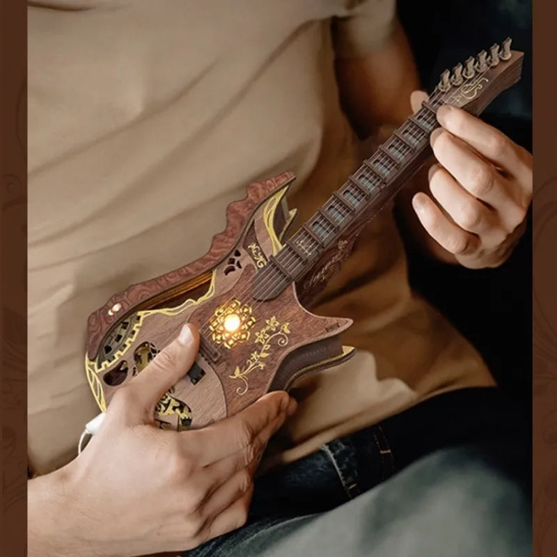 Rompecabezas de madera 3D - Kit de guitarra