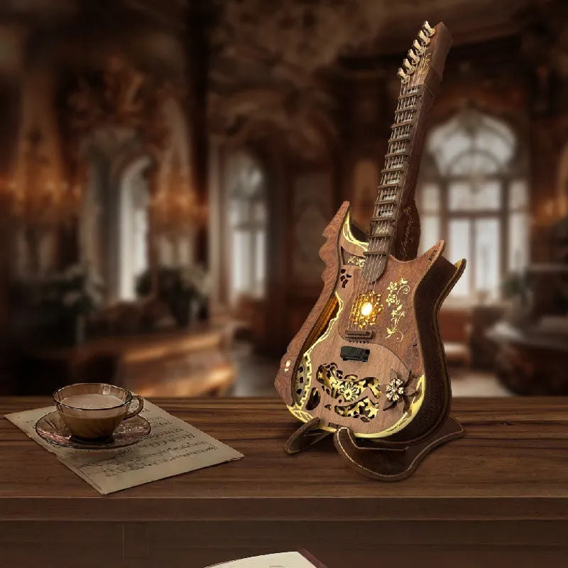 Rompecabezas de madera 3D - Kit de guitarra
