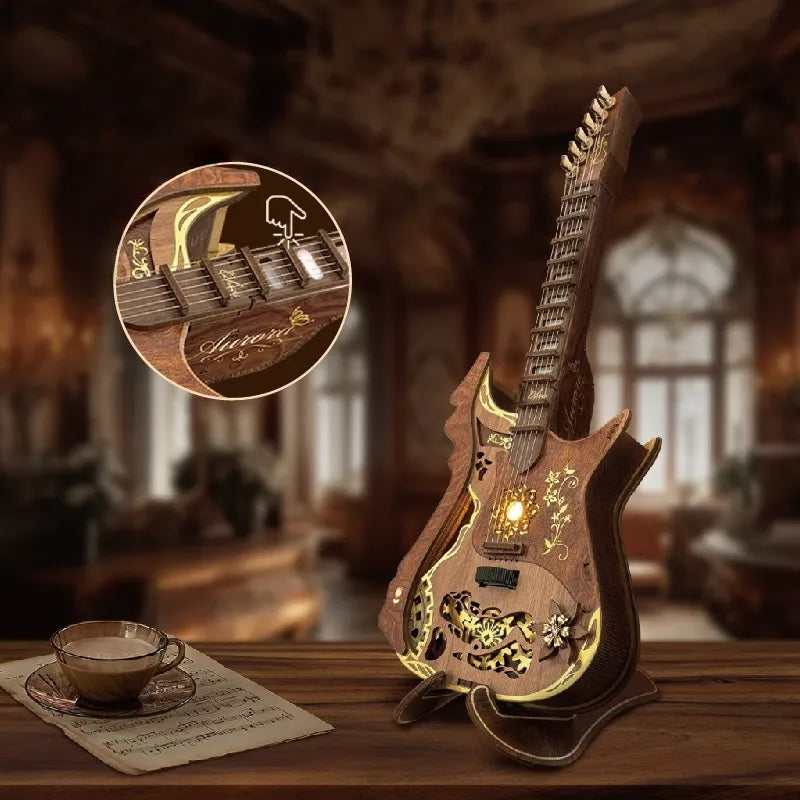 Rompecabezas de madera 3D - Kit de guitarra
