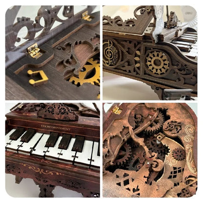 Rompecabezas de madera 3D | Kit de piano - Movimiento de acordes