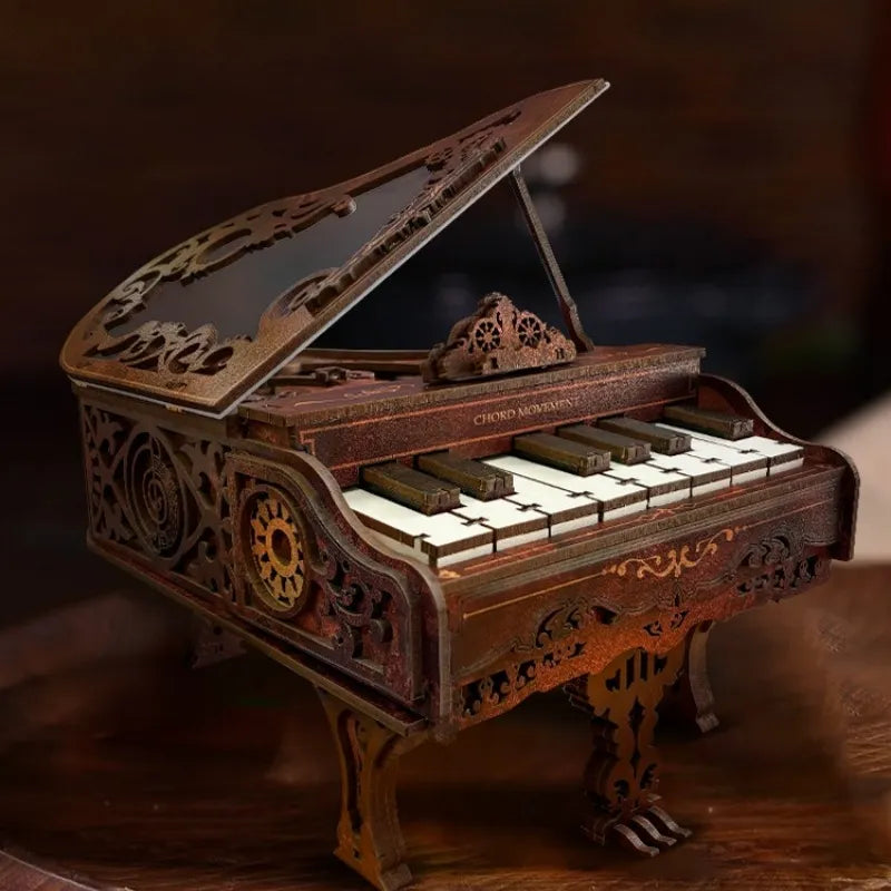Rompecabezas de madera 3D | Kit de piano - Movimiento de acordes