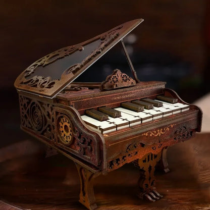 Rompecabezas de madera 3D | Kit de piano - Movimiento de acordes