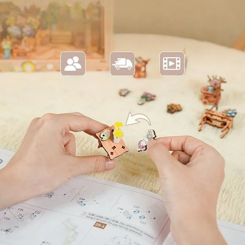 Kit DIY de Marco 3D - Tiempo de Floración