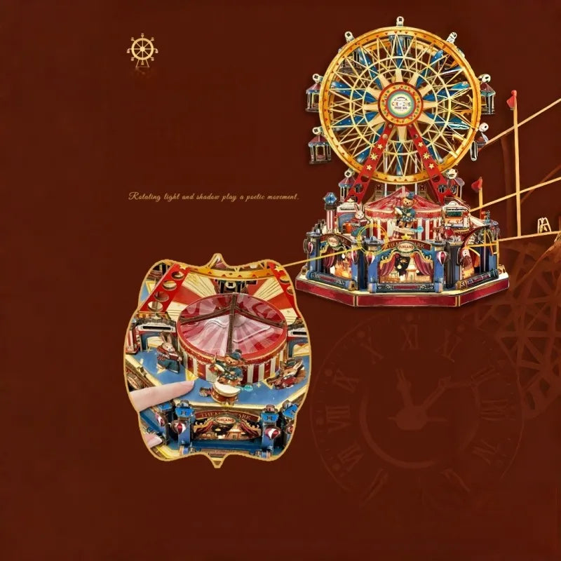 Caja de música de madera DIY - Century Ferris Wheel