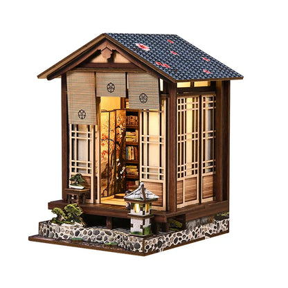 Kit de Casa en Miniatura - Jardín de Armonía con Linterna de Musgo
