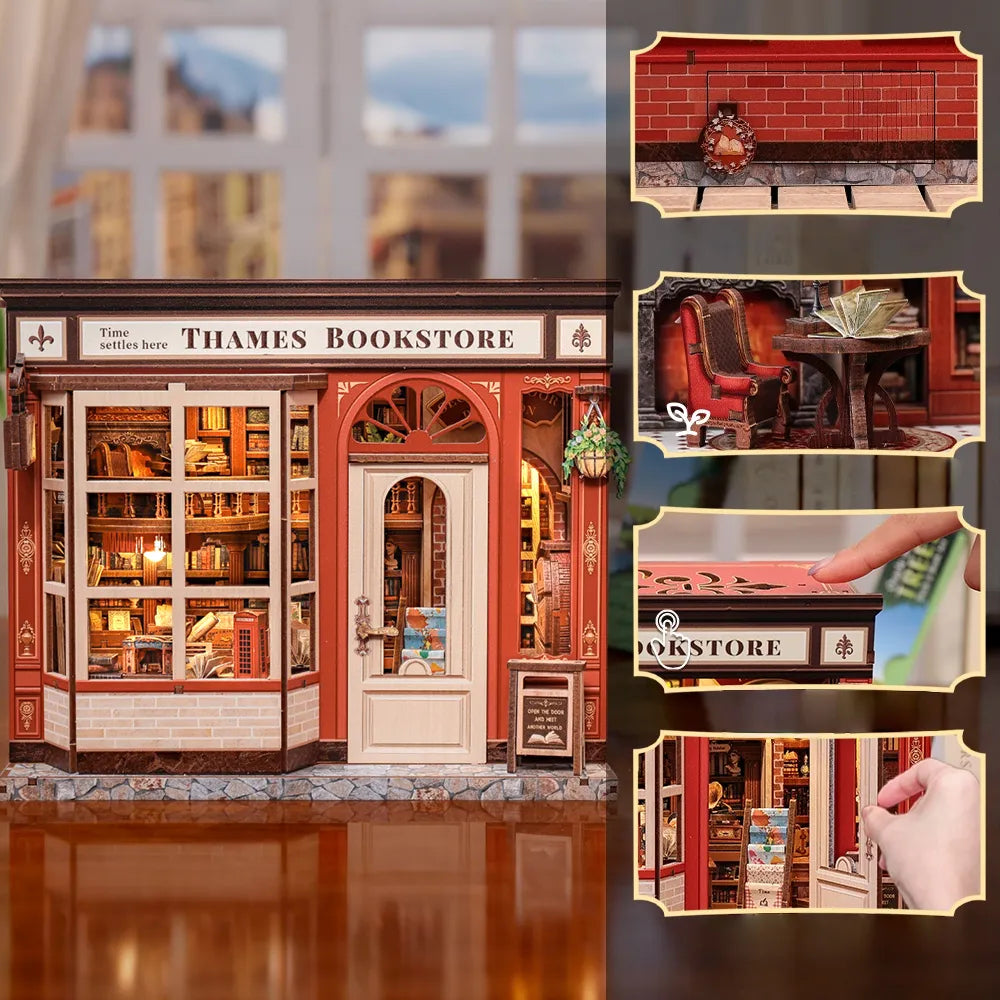 Kit de Casa en Miniatura - Book Nook Thames