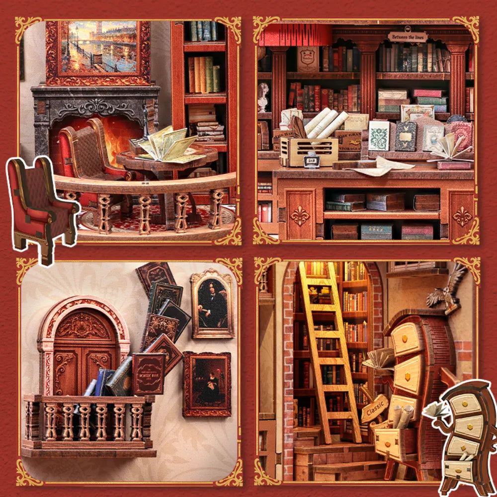 Kit de Casa en Miniatura - Book Nook Thames