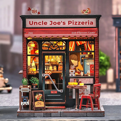 Kit de casa en miniatura - Pizzería del tío Joe