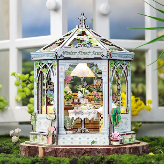 Kit de Casa en Miniatura - Book Nook Windsor Flower House