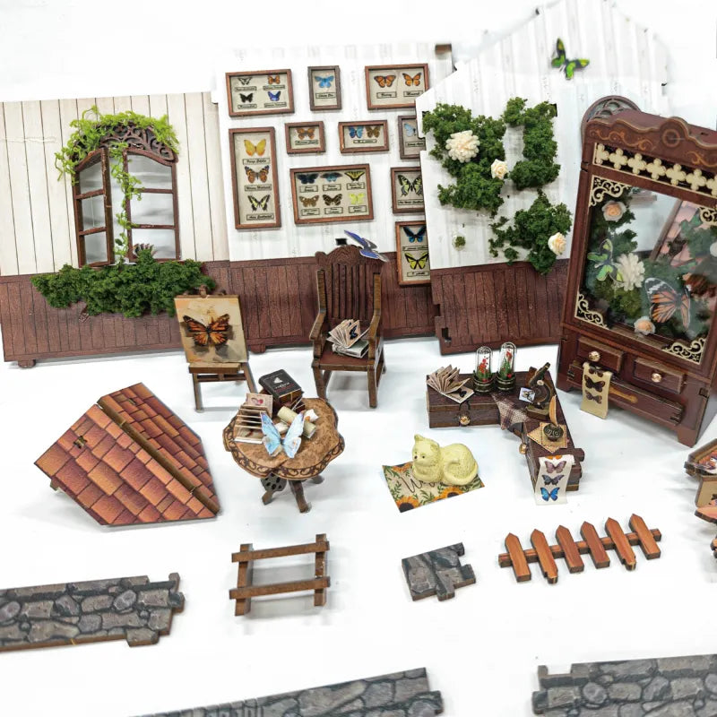 Casa en miniatura - Casa de mariposas