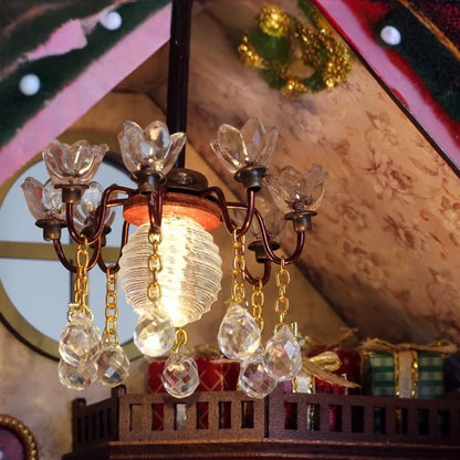 Kit de Casa en Miniatura - Cabaña Navideña Acogedora