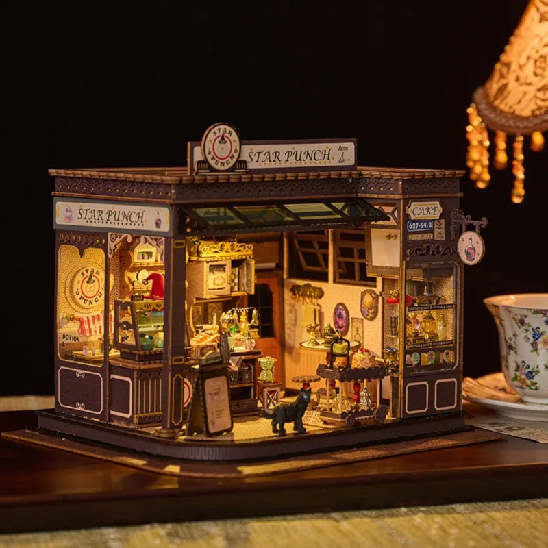 Kit de casa en miniatura - Cafetería mágica