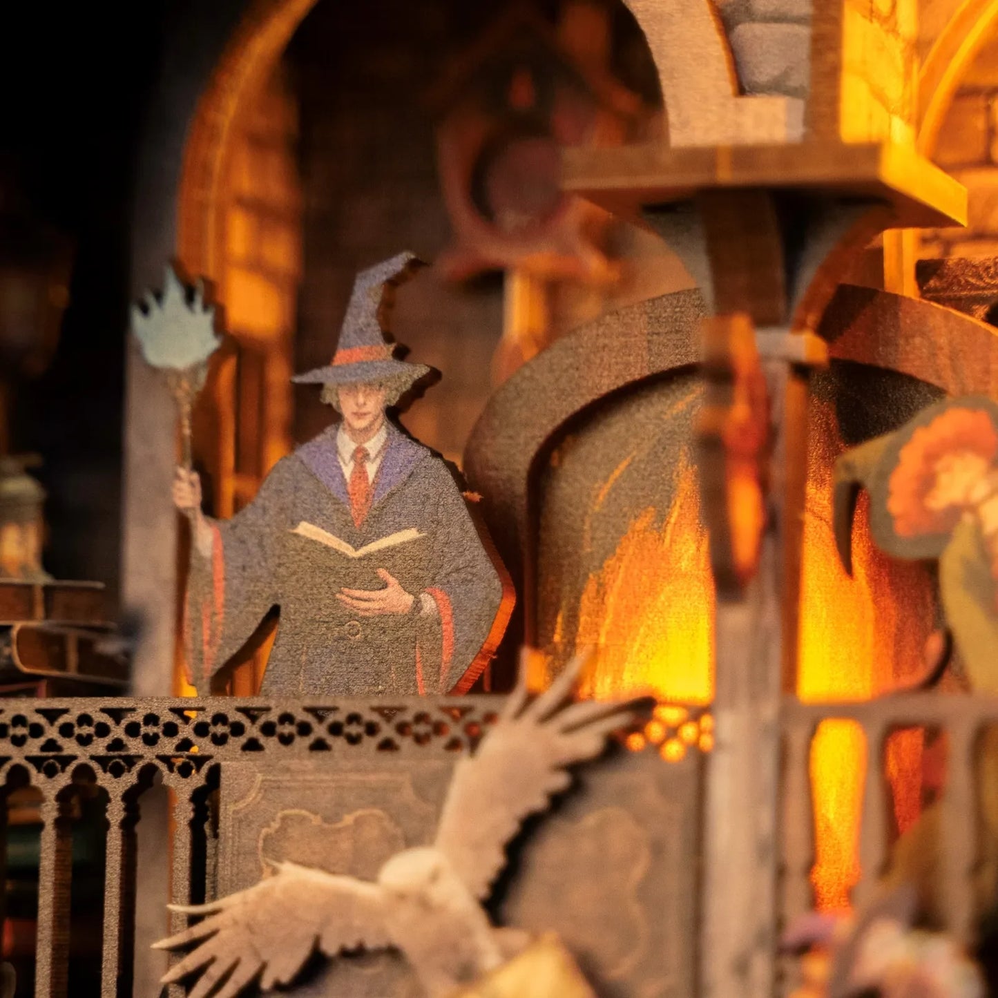 Marco de fotos 3D - Biblioteca Mágica