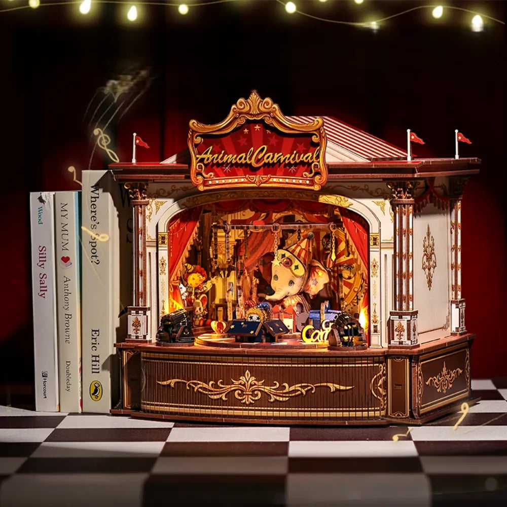 Caja de Música DIY de Madera - Carnaval de Animales